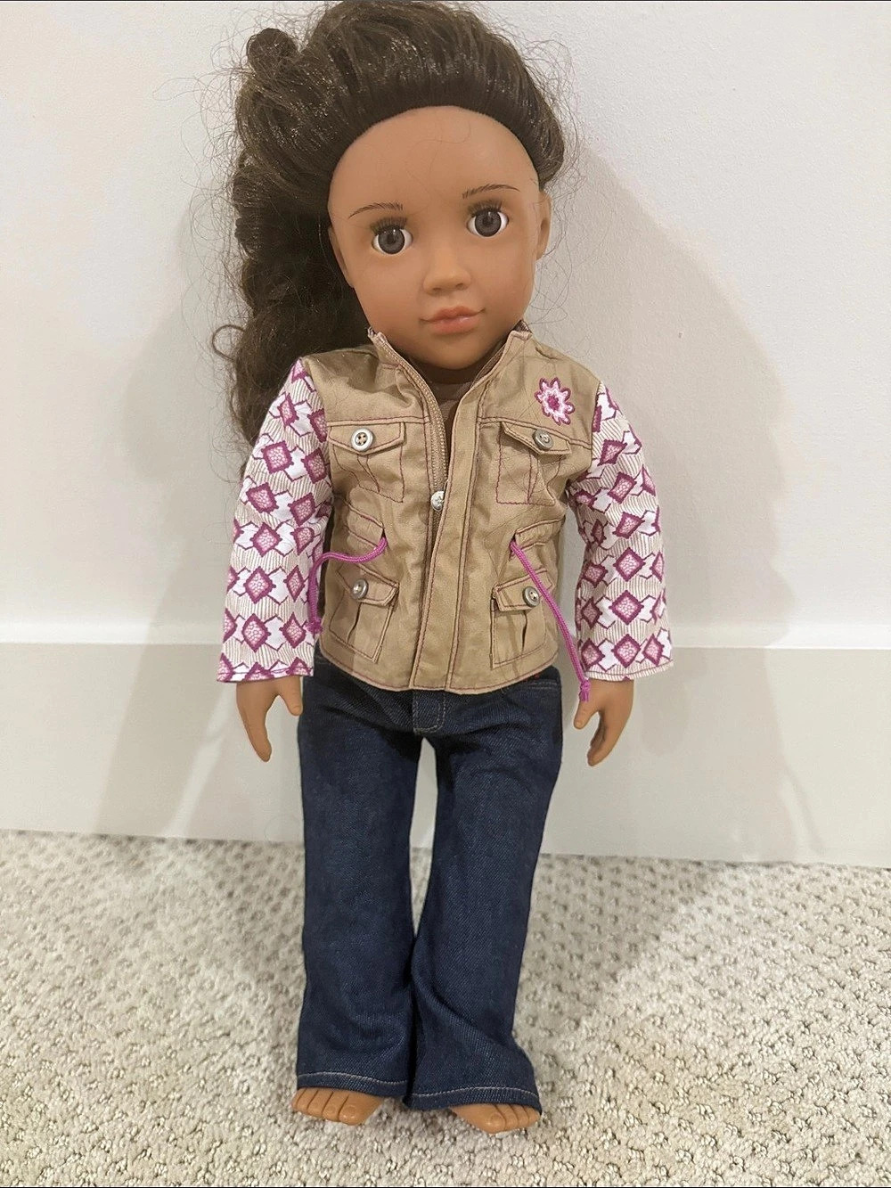 American Girl 18-Inch Doll Outfit in Blue & Tan